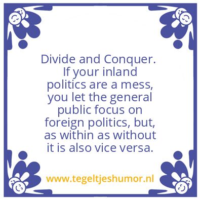 Tegeltje: Divide and Conquer.