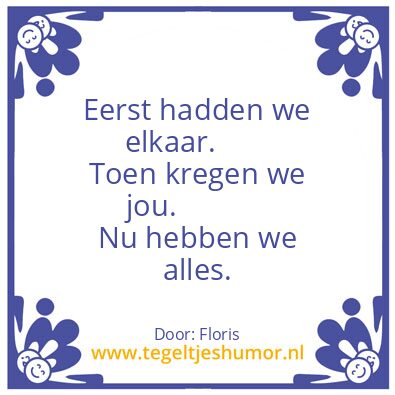 Tegeltje: Floris