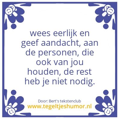 Tegeltje: Bert