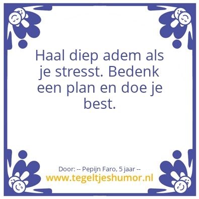 Tegeltje: v