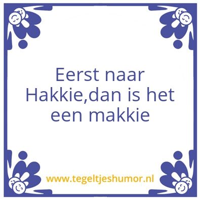 Tegeltje: a