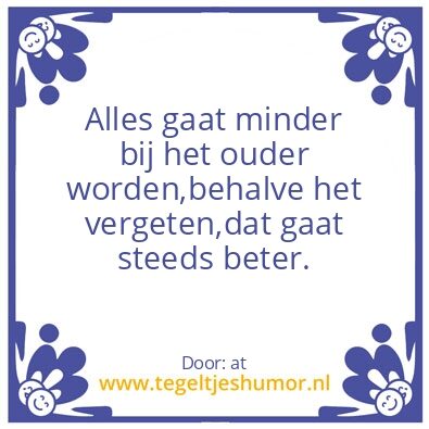 Tegeltje: oud