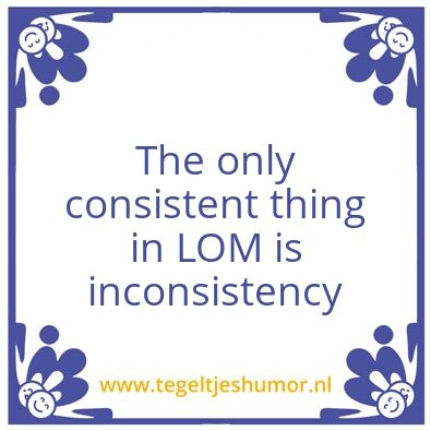 Tegeltje: The only consistent thing