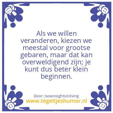 Tegeltje: Changes.