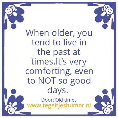 Tegeltje: old