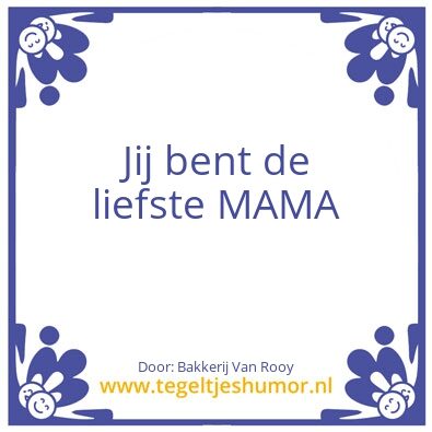 Tegeltje: Moederdag