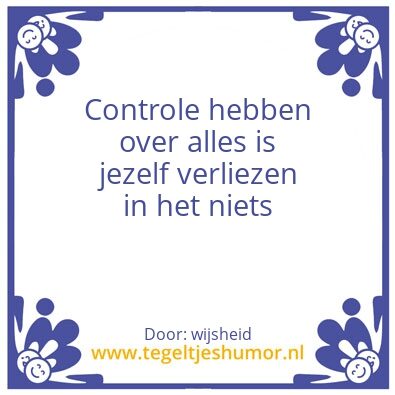 Tegeltje: Controle