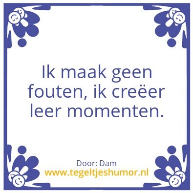 Tegeltje: Dam