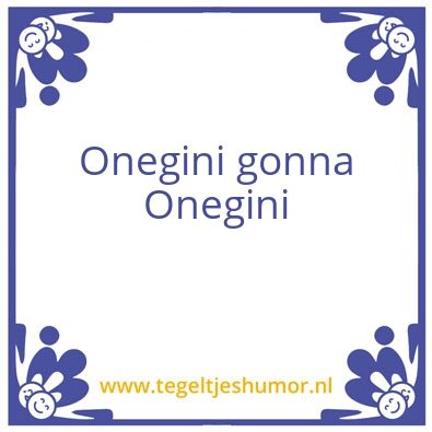 Tegeltje: adsf