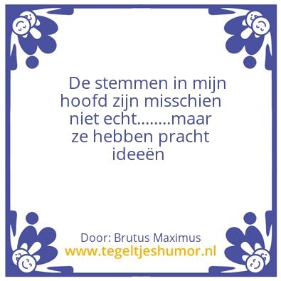 Tegeltje: Stemmen