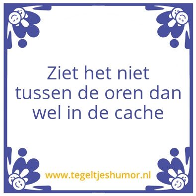 Tegeltje: Developers Almanak