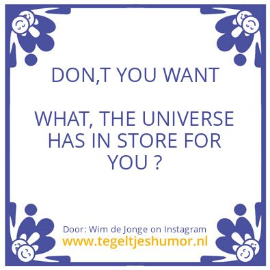 Tegeltje: “Change”