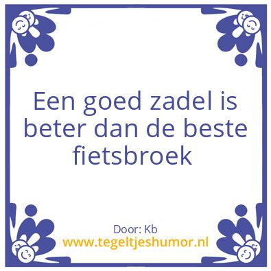 Tegeltje: Fiets