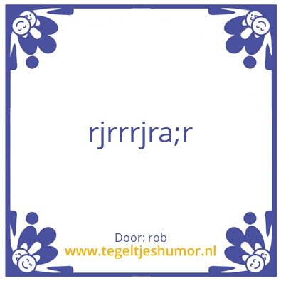 Tegeltje: afscheid