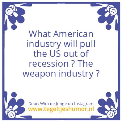 Tegeltje: USA ?