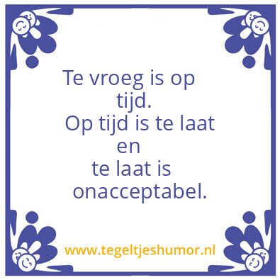 Tegeltje: Tijd