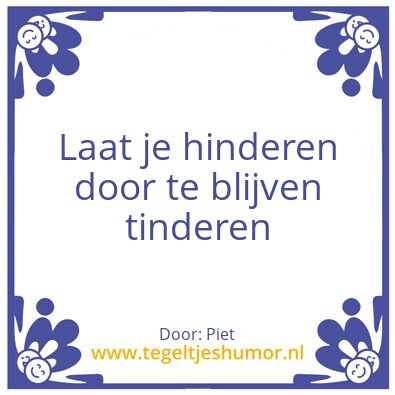 Tegeltje: Date