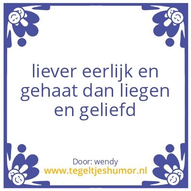 Tegeltje: wendy