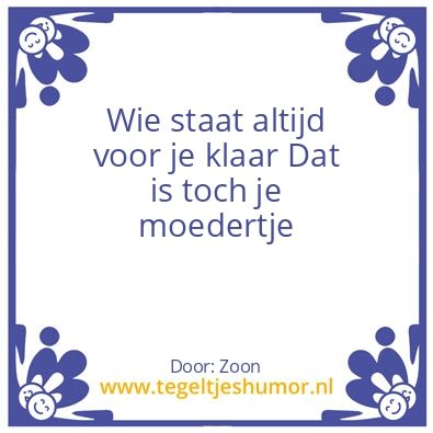 Tegeltje: Moeder