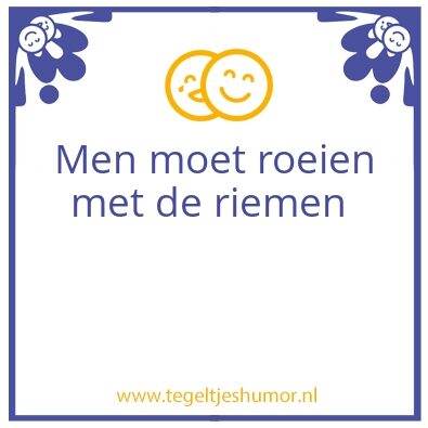 Tegeltje: Roeien
