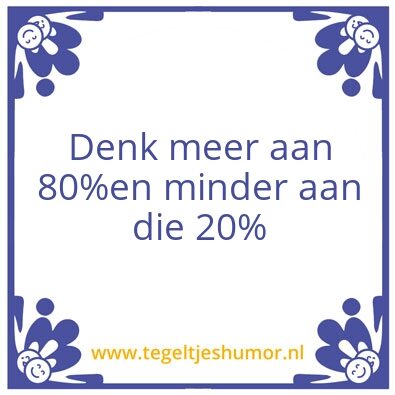Tegeltje: 80