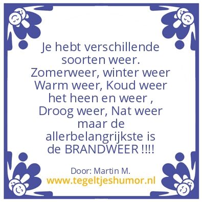 Tegeltje: Weer