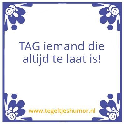 Tegeltje: Klok