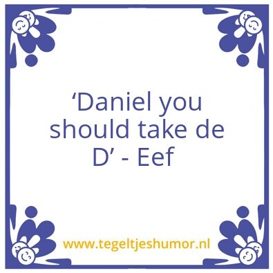 Tegeltje: Onschuldig