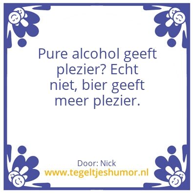 Tegeltje: Bier