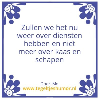 Tegeltje: Dienstenapp