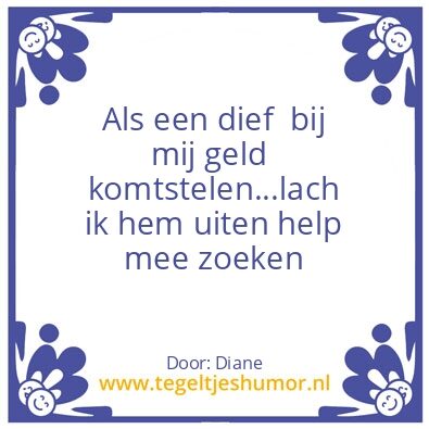 Tegeltje: dief