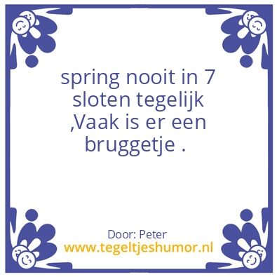 Tegeltje: Let oo