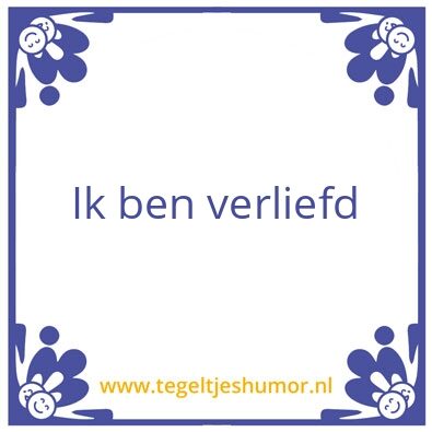 Tegeltje: danielle