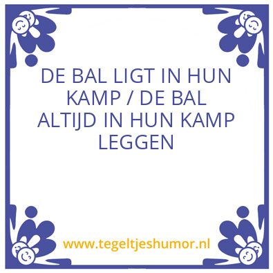 Tegeltje: bal
