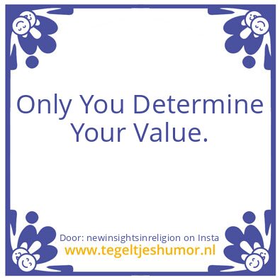 Tegeltje: VALUES