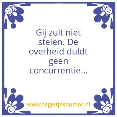 Tegeltje: Overheid