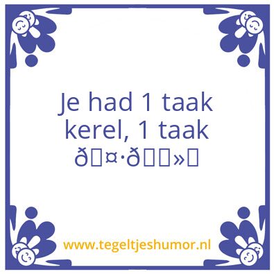Tegeltje: X