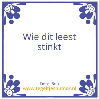 Tegeltje: Bob