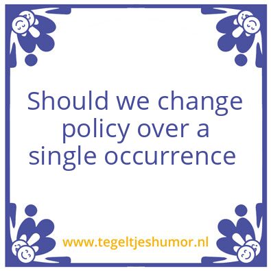 Tegeltje: Question