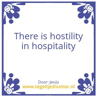 Tegeltje: HOSTILITY