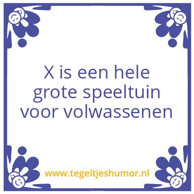 Tegeltje: Xspeeltuin