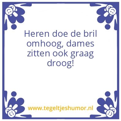 Tegeltje: wc