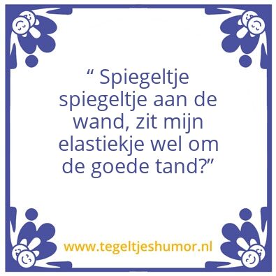 Tegeltje: Elastiekje