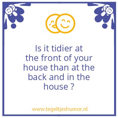 Tegeltje: clean