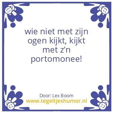 Tegeltje: Pech