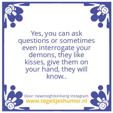 Tegeltje: Yes, you can