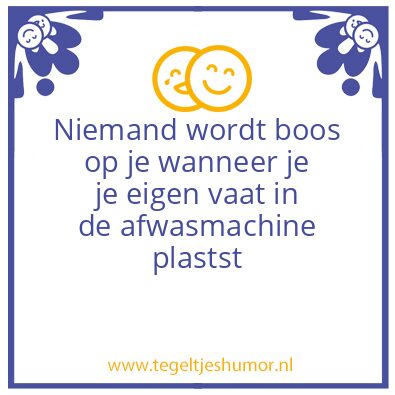 Tegeltje: Ik