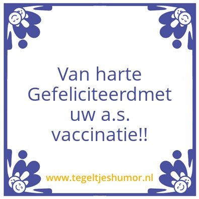 Tegeltje: vv