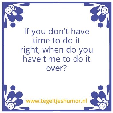 Tegeltje: Time