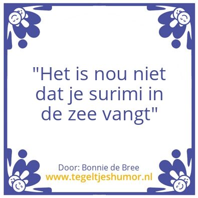 Tegeltje: Surimi